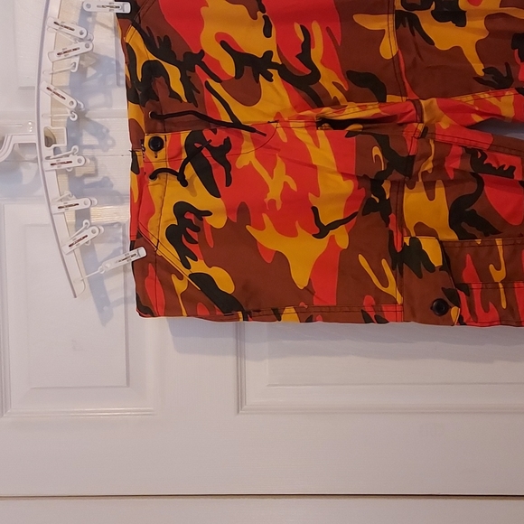 ROTHCO Oversized Baggy Orange Camo Trendy Pants Size Xs - Picture 3 of 9